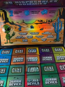 Fryd Extracts 3G Disposables With Gummies fryd 2g disposable with gummies