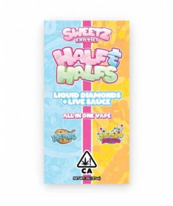 Sweetz Exotics Half & Half Capn Runtz X Pazookie 2G Disposable sweetz exotics capn runtz x pazookie 2g disposable